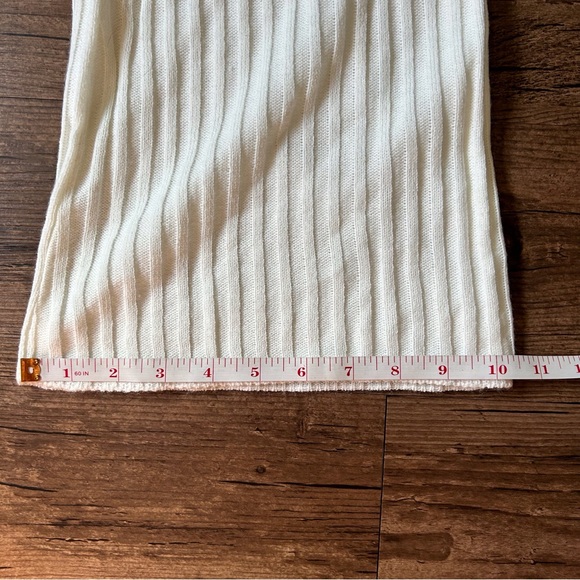 Nasty Gal Rib Cream Wide Leg Trousers - Picture 5 of 9